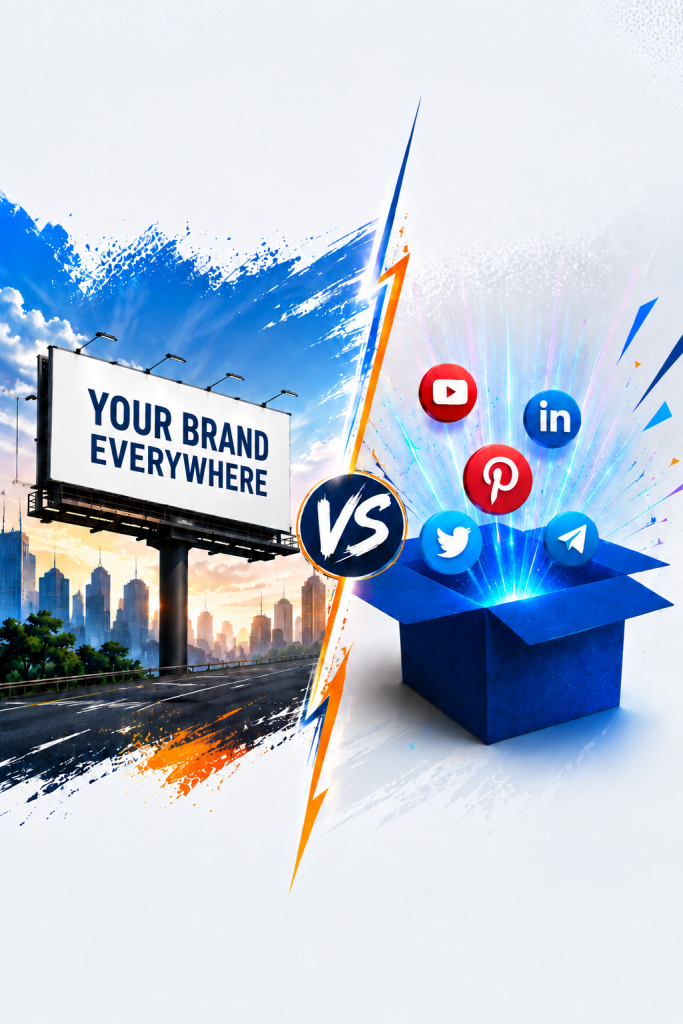 Billboard vs Social media Advertising